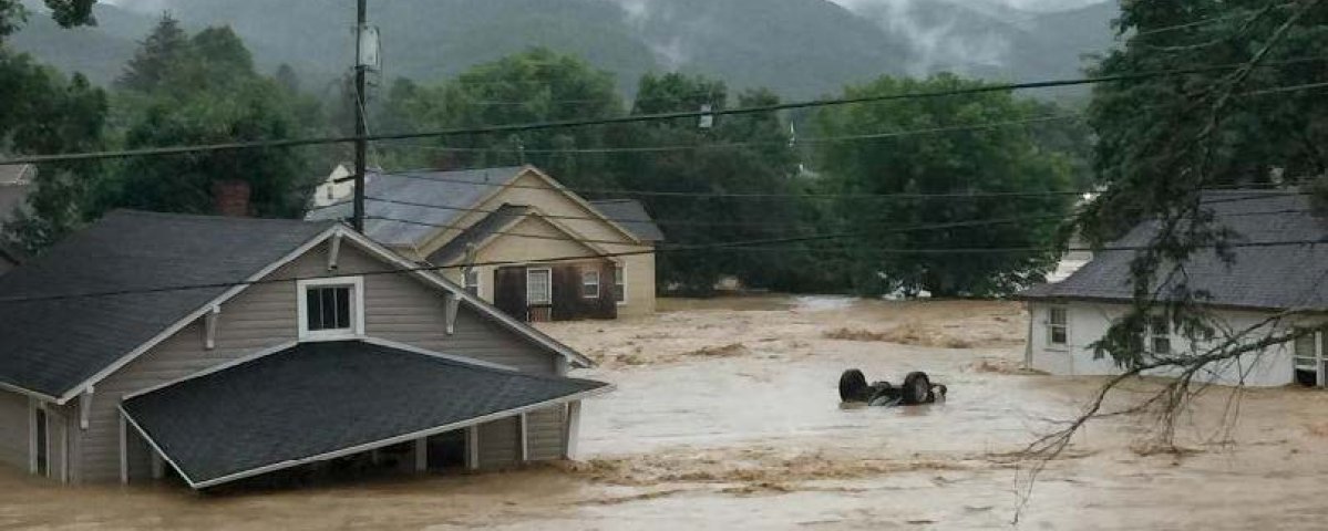 flooded homes with high water levels